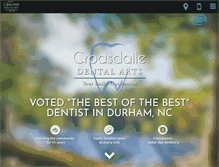 Tablet Screenshot of croasdailedentalarts.com